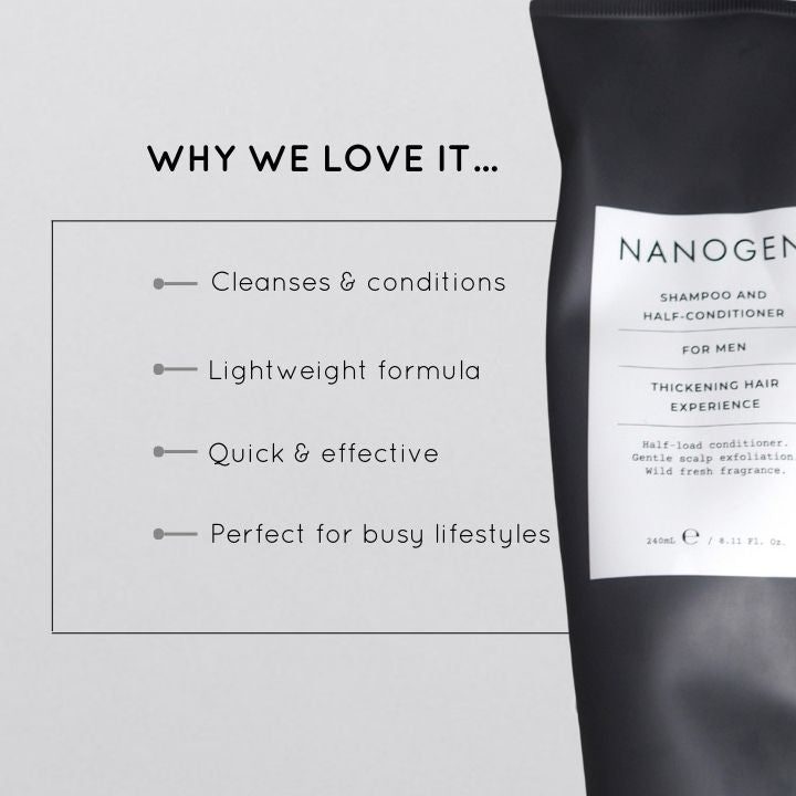 NANOGEN SHAMPOO & HALF-CONDITIONER FOR MEN - Nanogen
